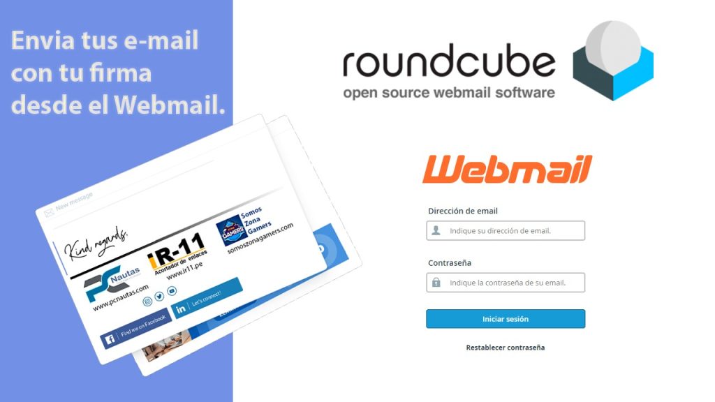 Cómo agregar una firma de correo electrónico en el webmail Round Cube