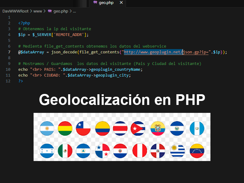 Como obtener el país de un visitante en PHP y Geolocalización