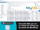 Consulta SQL para ver el numero de visitantes de los post en wordpress