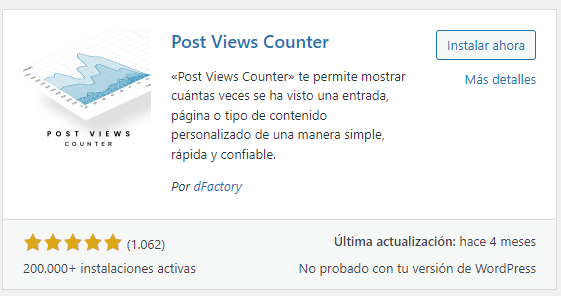 Plugin Post Views Counter