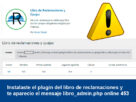 Solucion al error en el plugin de Libro de reclamaciones