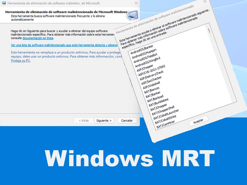 herramienta de eliminación de software malintencionado MRT